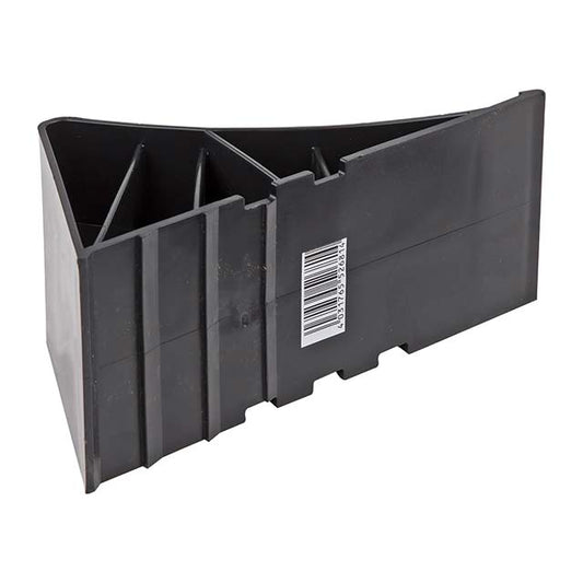 Tripus Black PVC Wheel Chock &amp; Brake Wedge – Heavy-Duty Support Stop Shoes for Secure Vehicle Parking