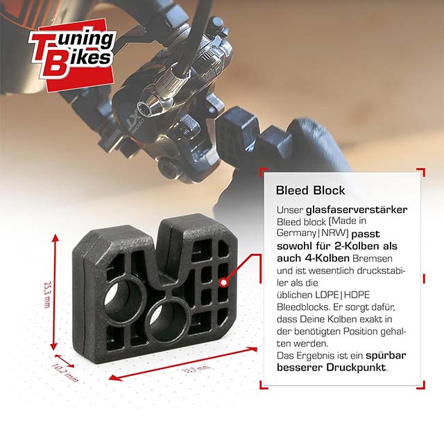 Tuning Bikes Shimano Disc Brake Bleed Kit – Complete Bike Brake Bleeding Kit with Brake Oil, Bleed Block &amp; Step‑by‑Step Instructions for Optimal Shimano Disc Brakes