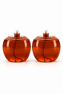 LINA Liquid Wax Candle Inserts – Set of 2, 14-Day Long-Burning Refillable Decorative Candles, 14.5 × 13.5 cm