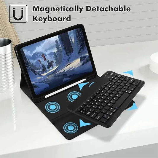 Typecase iPad Pro 12.9 Keyboard Case – 2022 6th Gen Ultra-Thin Touchpad Case with 10-Color Backlit Keys &amp; Pencil Holder for iPad Pro 12.9 (3rd/4th/5th Gen)