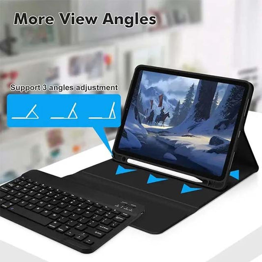 Typecase iPad Pro 12.9 Keyboard Case – 2022 6th Gen Ultra-Thin Touchpad Case with 10-Color Backlit Keys &amp; Pencil Holder for iPad Pro 12.9 (3rd/4th/5th Gen)