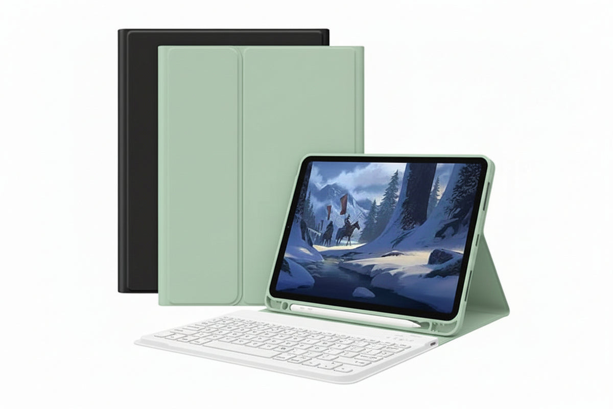 Typecase iPad Pro 12.9 Keyboard Case – 2022 6th Gen Ultra-Thin Touchpad Case with 10-Color Backlit Keys &amp; Pencil Holder for iPad Pro 12.9 (3rd/4th/5th Gen)