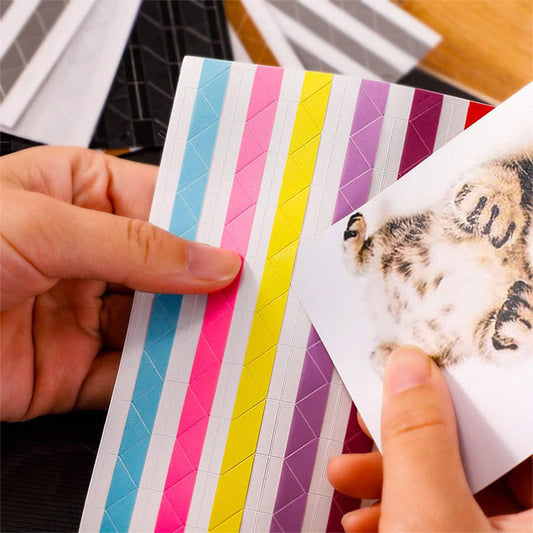 ULWSY 1020pcs Adhesive Photo Sticker Corners – Colorful DIY Scrapbook, Journal &amp; Picture Album Supplies