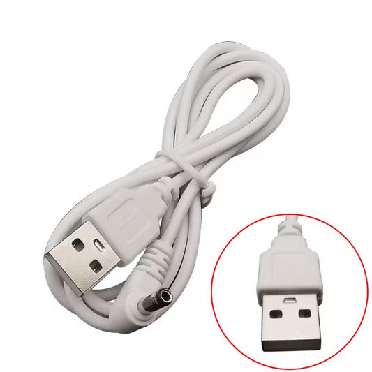 USB 2.0 Type-A to 3.5x1.35mm DC Power Cable – 5V Plug Extension Cord for Charging Devices