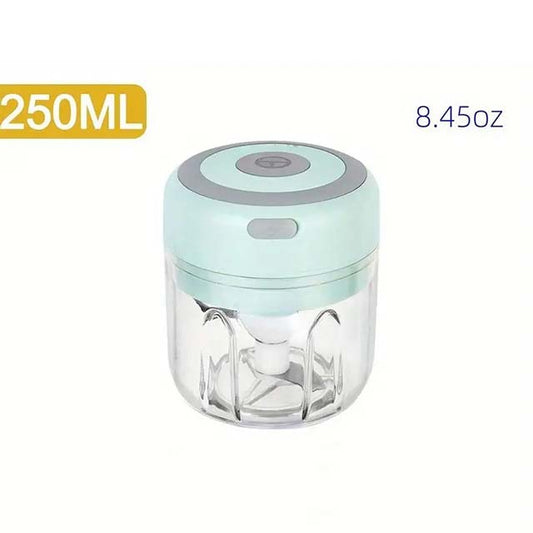 100/250ml USB Electric Mini Garlic Chopper - Powerful Meat Grinder & Vegetable Crusher for Quick and Easy Food Prep