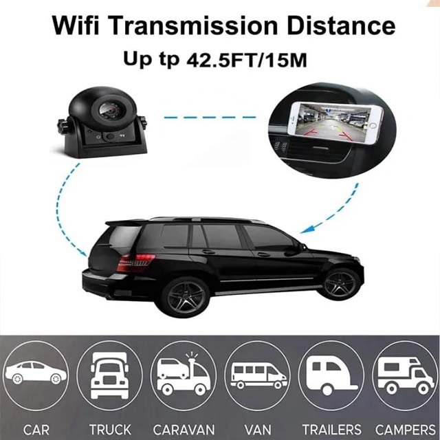 UZONE Wireless Reversing Camera &amp; iOS for Car, Trucks, RVs | MS-305WF