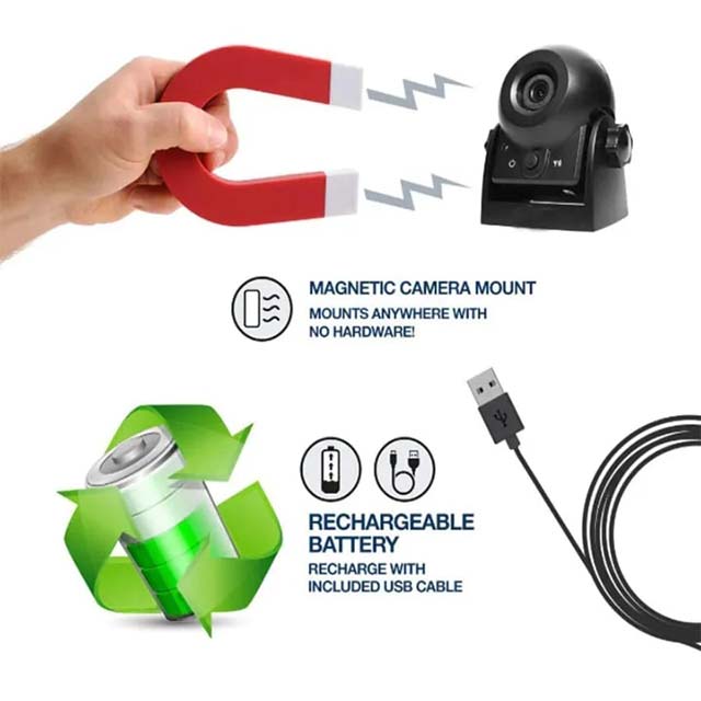 UZONE Wireless Reversing Camera &amp; iOS for Car, Trucks, RVs | MS-305WF