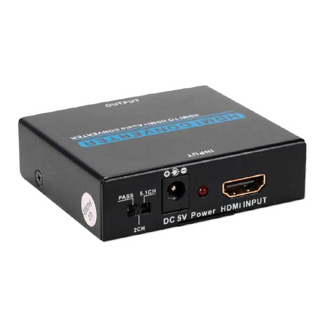 Ultra HD 4K HDMI Audio Extractor &amp; De-Embedder with HDMI Pass-Through – Professional Audio/Video Converter