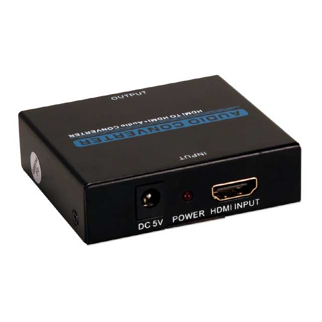 Ultra HD 4K HDMI Audio Extractor &amp; De-Embedder with HDMI Pass-Through – Professional Audio/Video Converter