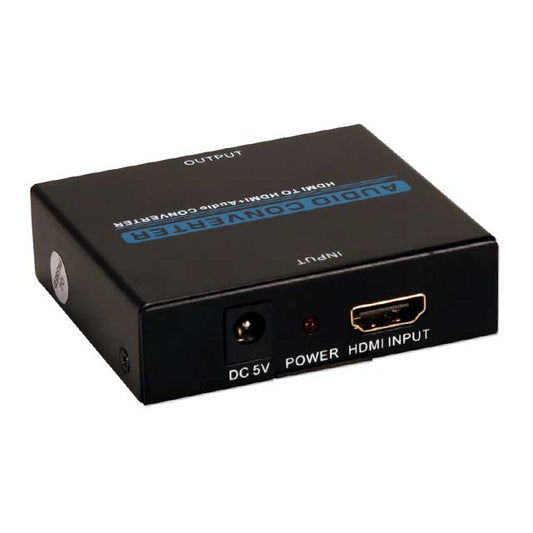 Ultra HD 4K HDMI Audio Extractor &amp; De-Embedder with HDMI Pass-Through – Professional Audio/Video Converter