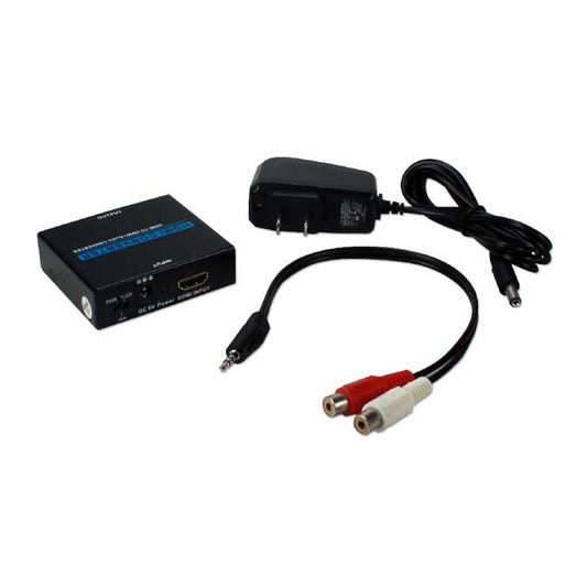 Ultra HD 4K HDMI Audio Extractor &amp; De-Embedder with HDMI Pass-Through – Professional Audio/Video Converter
