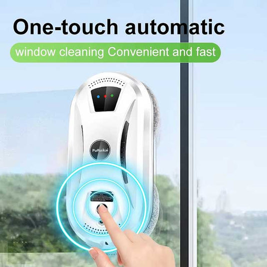 PuRuiKai Ultra-Thin Window Cleaning Robot – Electric Glass Cleaner with Remote Control | Smart Home LimpiaCristales