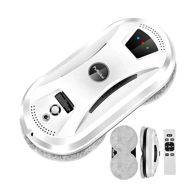 PuRuiKai Ultra-Thin Window Cleaning Robot – Electric Glass Cleaner with Remote Control | Smart Home LimpiaCristales
