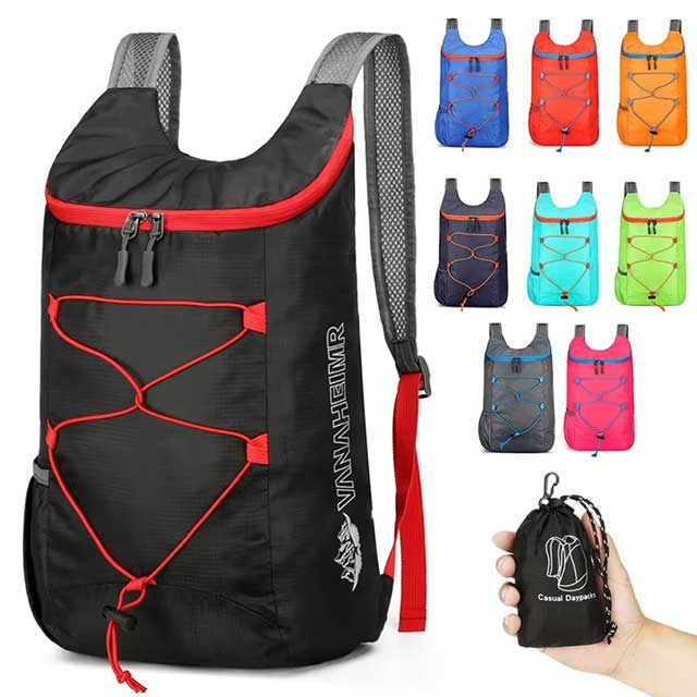Ultralight Foldable Backpack – Portable Large Capacity Sports & Outdoor Travel Bag, Colorful & Multi-Functional