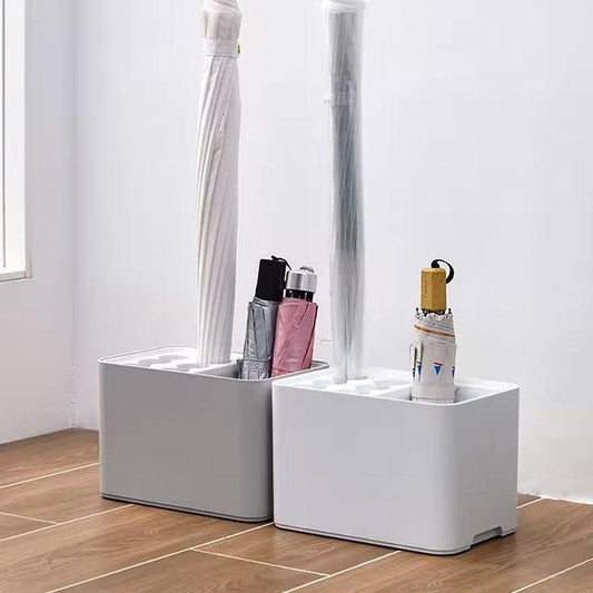 Umbrella Rack with Drip Tray | Space-Saving Corner Storage for Entryway | Holds 10-15 Umbrellas