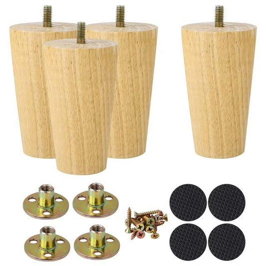 Unique Bargains 4Pcs Wood Furniture Legs Replacement – DIY Wood Furniture Repair, Upgrade &amp; Customization Parts