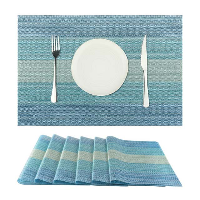 Unique Bargains Vinyl Weave Dining Table Placemats – Durable, Easy-to-Clean Vinyl Place Mats for Indoor &amp; Outdoor Use