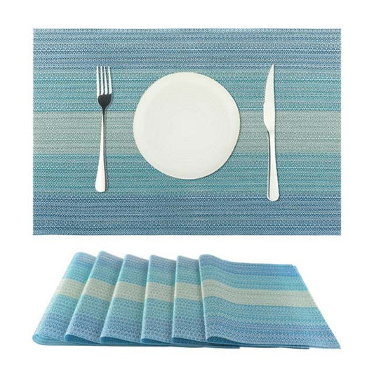Unique Bargains Vinyl Weave Dining Table Placemats – Durable, Easy-to-Clean Vinyl Place Mats for Indoor &amp; Outdoor Use