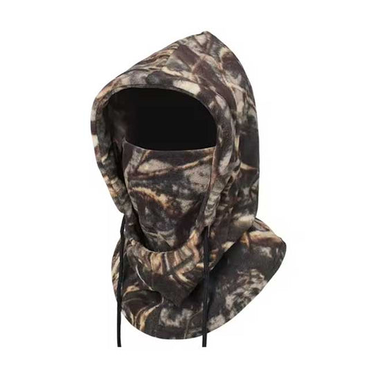 Unisex Winter Knit Balaclava Hood – Windproof Face Mask with Drawstring for Motorcycle & Cold Weather