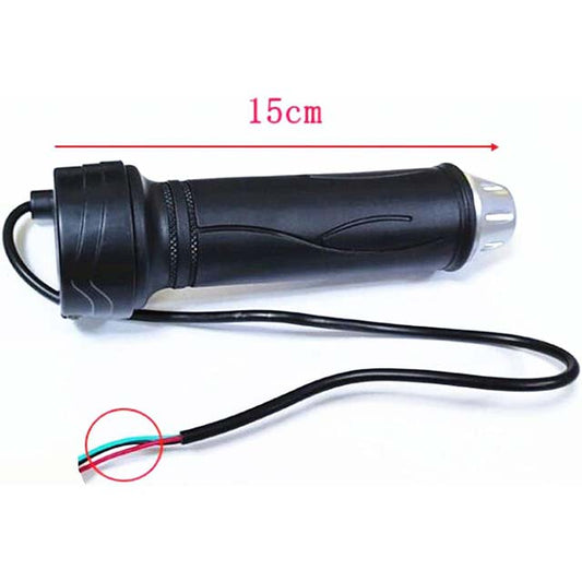 Universal 12V-48V Black Electric Bike Scooter Throttle Handle – No-Brand High-Performance Replacement Control