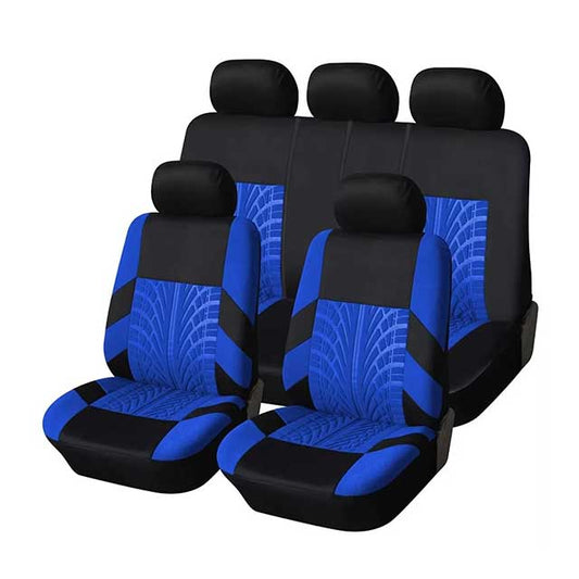 Universal Car Seat Covers Full Set – Front Split & Rear Bench Cloth Covers for SUV, Sedan, Van & Automotive Interiors