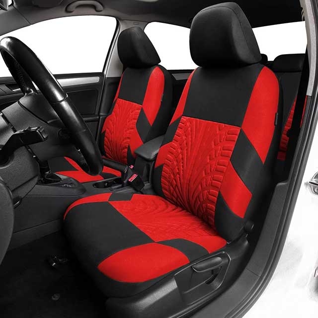 Universal Car Seat Covers Full Set – Front Split & Rear Bench Cloth Covers for SUV, Sedan, Van & Automotive Interiors