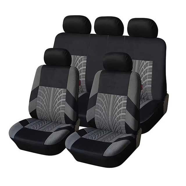 Universal Car Seat Covers Full Set – Front Split & Rear Bench Cloth Covers for SUV, Sedan, Van & Automotive Interiors