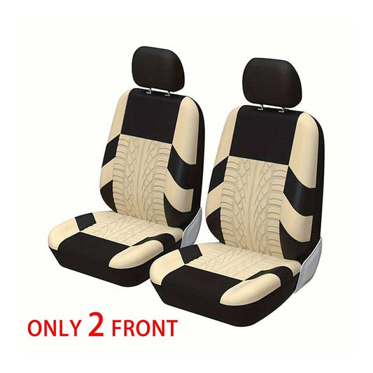 Universal Car Seat Covers Full Set – Front Split & Rear Bench Cloth Covers for SUV, Sedan, Van & Automotive Interiors