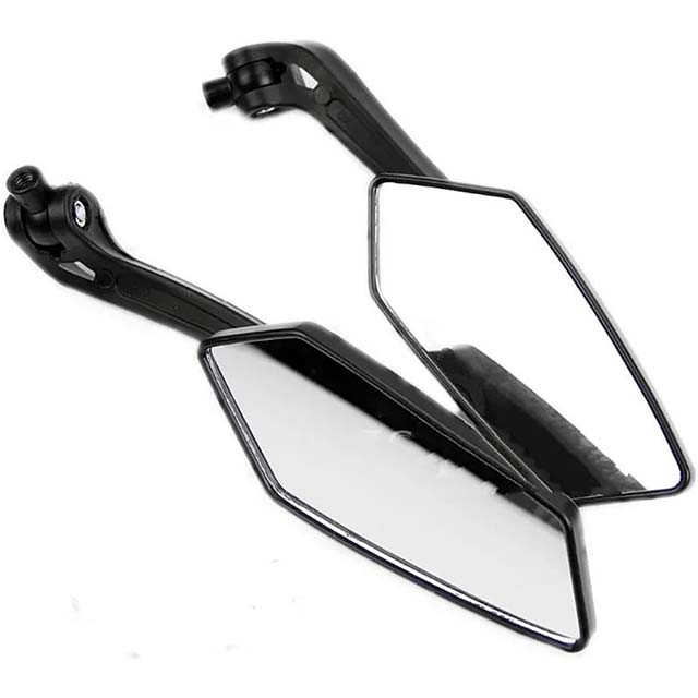 Universal Motorbike Mirror - Rearview Mirrors Pair for Scooter, Moped, ATV &amp; Motorcycle Backup