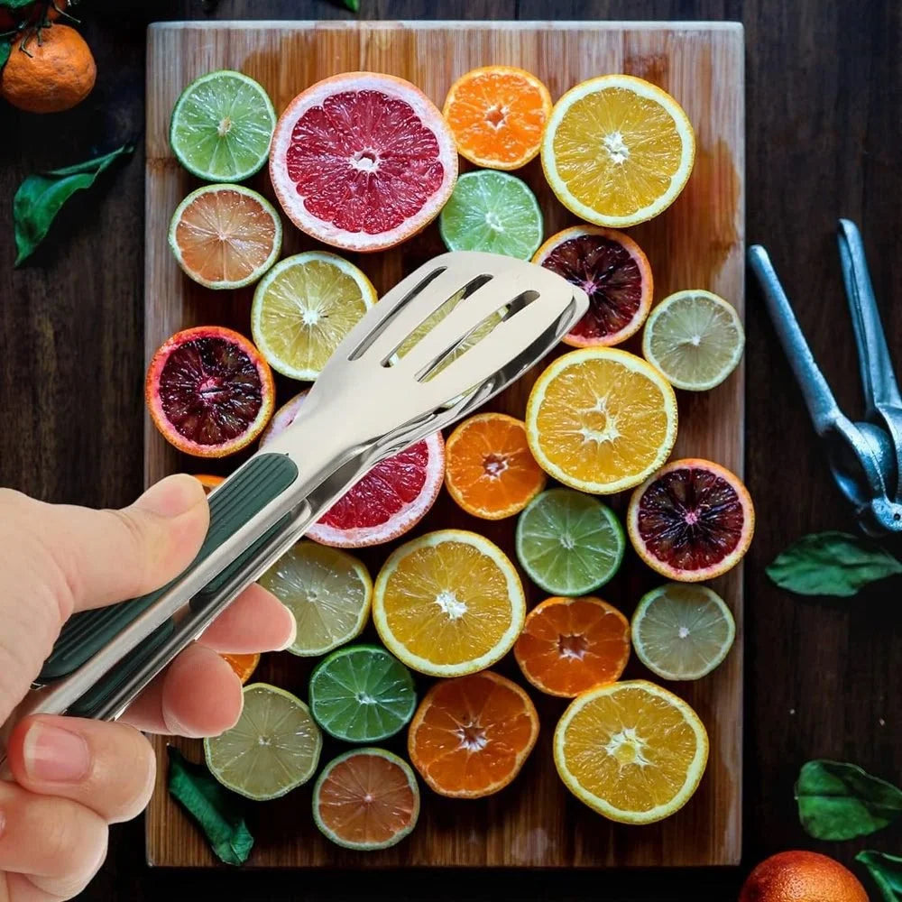 Pinces de cuisine en acier inoxydable – Pinces de service et de cuisson antidérapantes