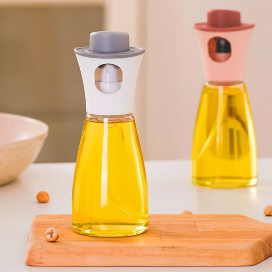180ml Kitchen Oil Spray Bottle – Refillable Cooking Oil Mister for Air Fryer, BBQ & Salad Dressing