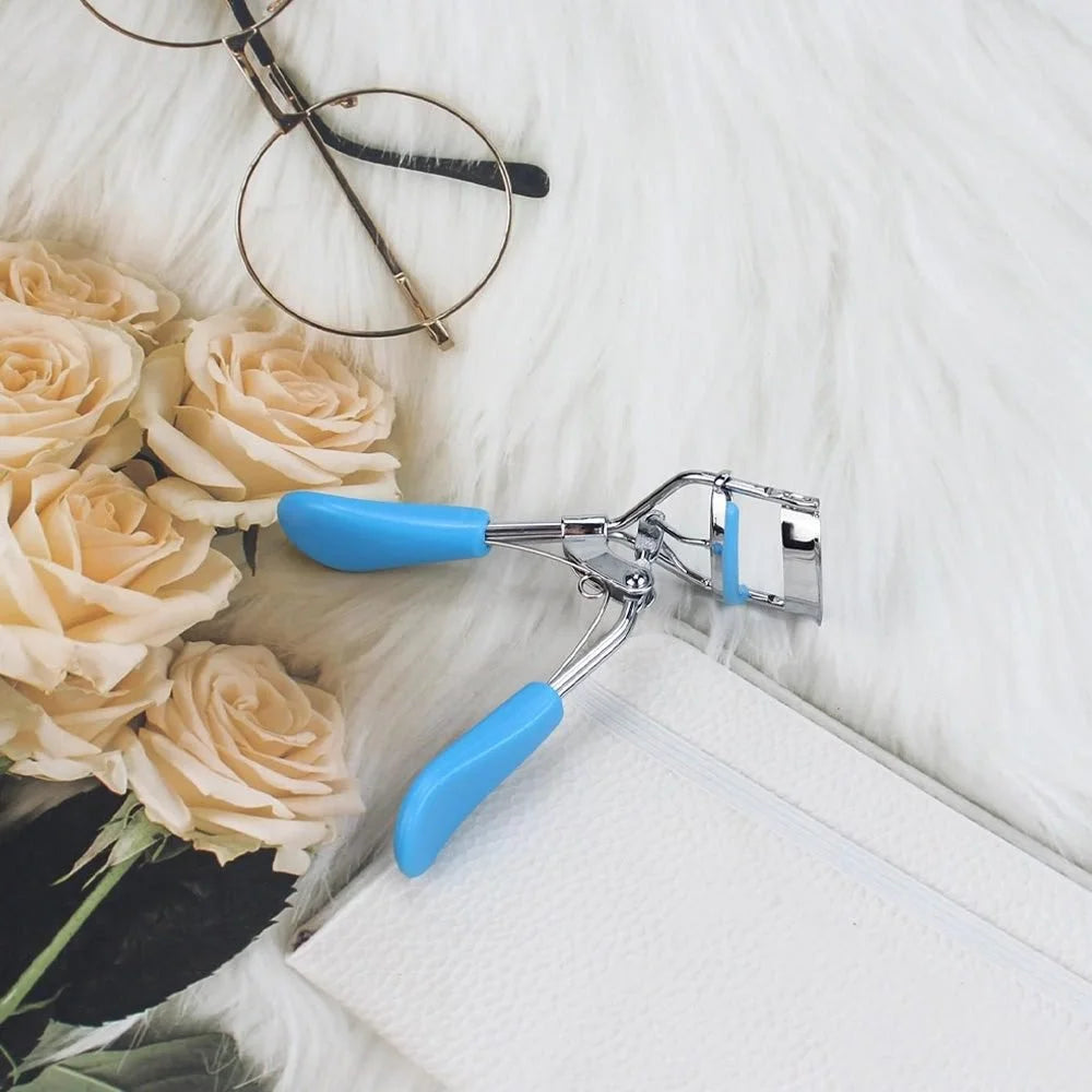 Recourbe-cils professionnel avec poignée ergonomique en caoutchouc – Courbe naturelle durable pour les cils