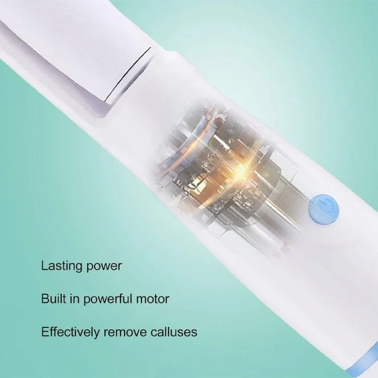 Râpe Électrique Anti-callosités – Ponceuse Pédicure Rechargeable avec Rouleau en Nano Verre pour Talons Secs et Fissurés et Élimination des Peaux Mortes
