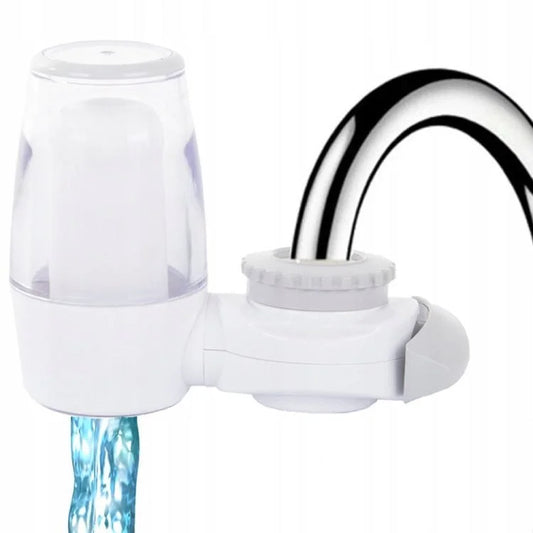 Household Faucet Water Purifier – Ceramic Cartridge Tap Water Filter for Kitchen Sink, Splash-Proof Faucet Filter with Easy Installation