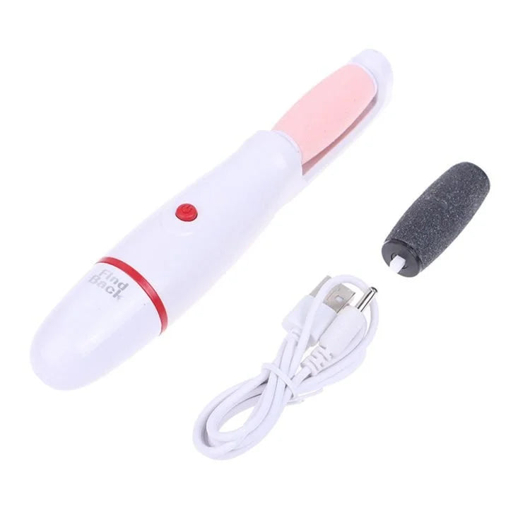 Râpe Électrique Anti-callosités – Ponceuse Pédicure Rechargeable avec Rouleau en Nano Verre pour Talons Secs et Fissurés et Élimination des Peaux Mortes