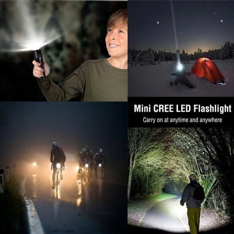 Tac Light Tactical LED Flashlight – High-Power Zoomable Weatherproof Torch with 5 Light Modes