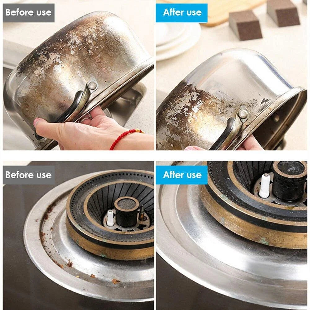 Magic Rust Remover Cleaning Sponge for Cooktops, Pots & Kitchen Surfaces – 7 x 10 x 2 cm