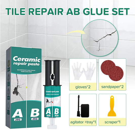 Ceramic Repair Paste – Waterproof Tile & Porcelain Crack Repair Filler for Ceramic, Bathroom, Kitchen, Sink & Toilet Restoration