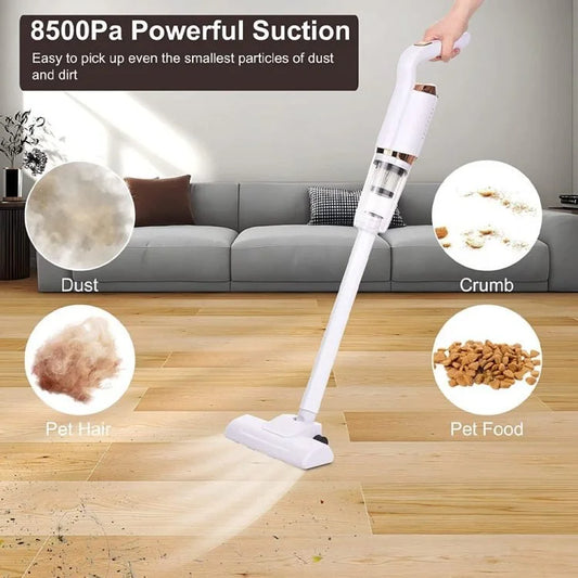 120W Wireless Handheld Vacuum Cleaner – Portable Rechargeable Vacuum with 7500Pa Suction & 600ml Dust Cup
