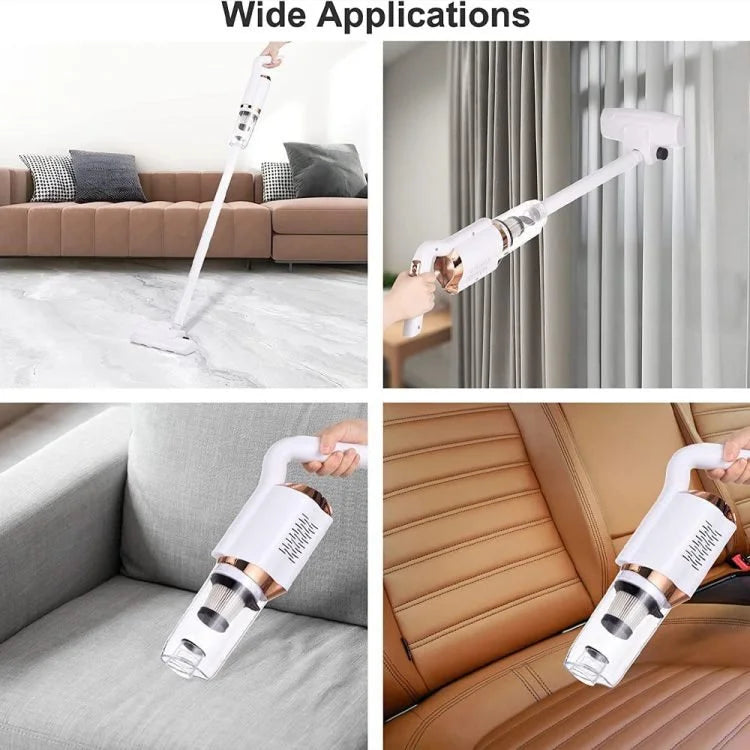 120W Wireless Handheld Vacuum Cleaner – Portable Rechargeable Vacuum with 7500Pa Suction & 600ml Dust Cup