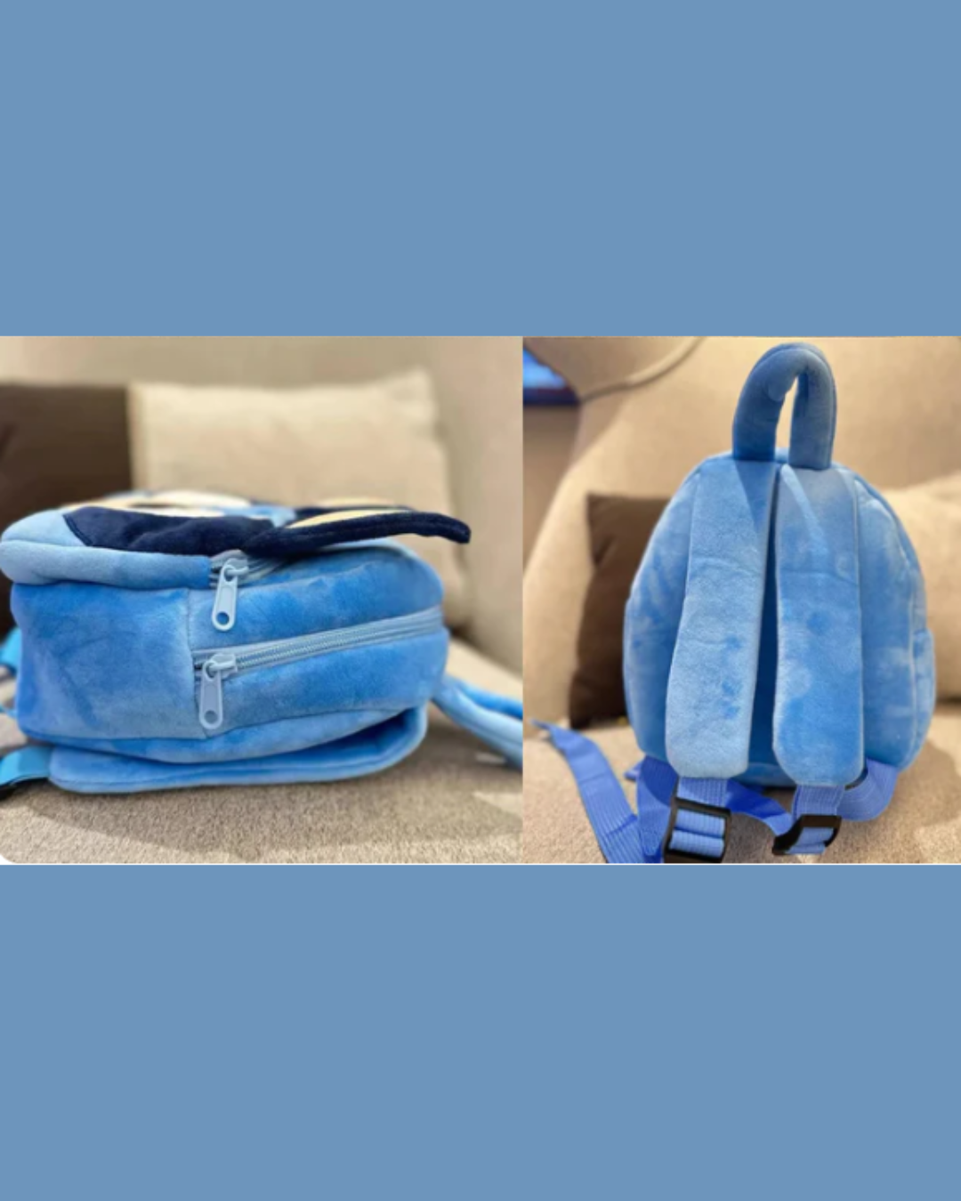 Bluey Cartoon Kids Backpack – Moose Bluey Kindergarten School Bag for Children | Picnic, Travel & Snack Bag | Gift for Boys & Girls