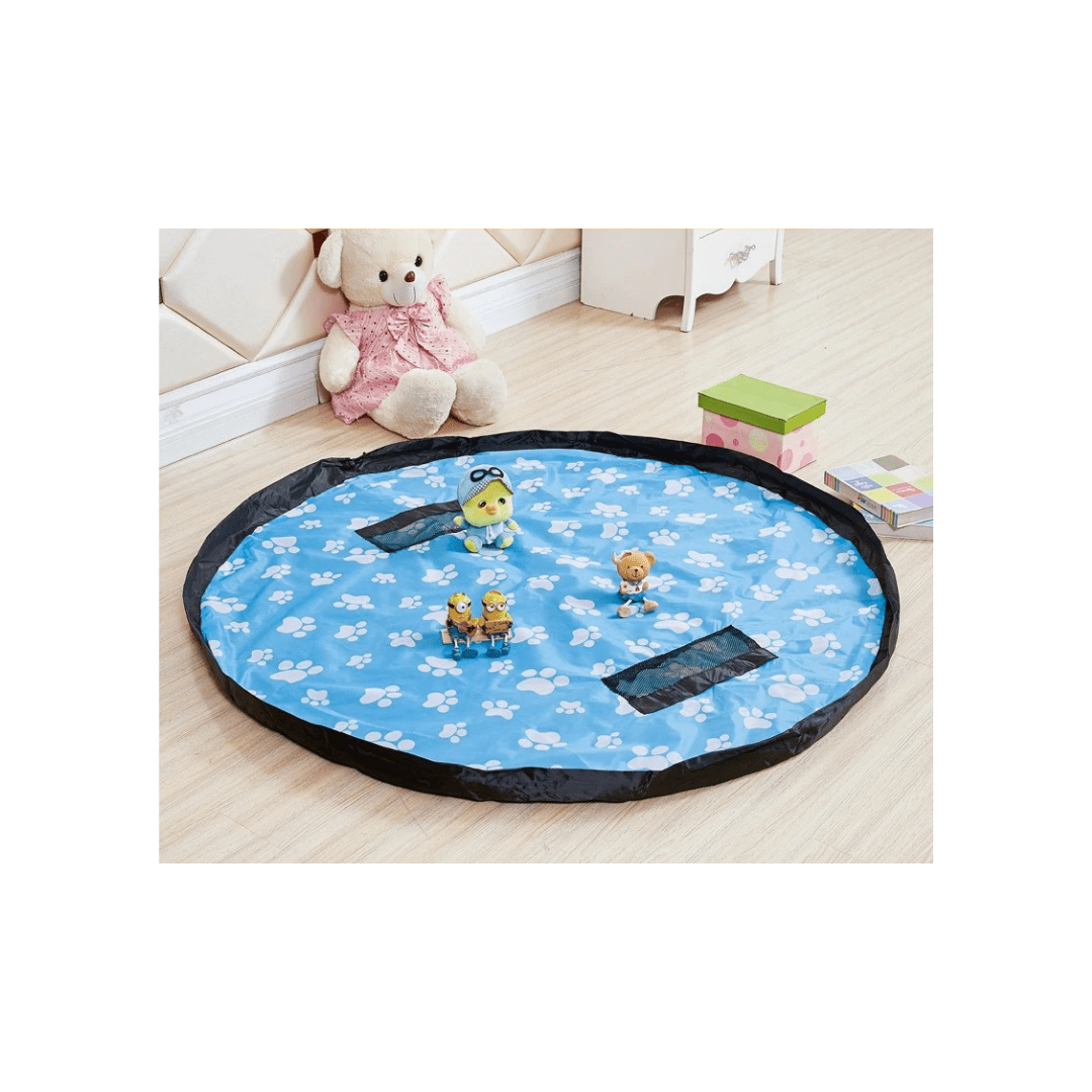 Sac de rangement portable pour jouets de bébé – Tissu Oxford double couche imperméable avec cordon de serrage pour ranger les blocs de construction et les jouets