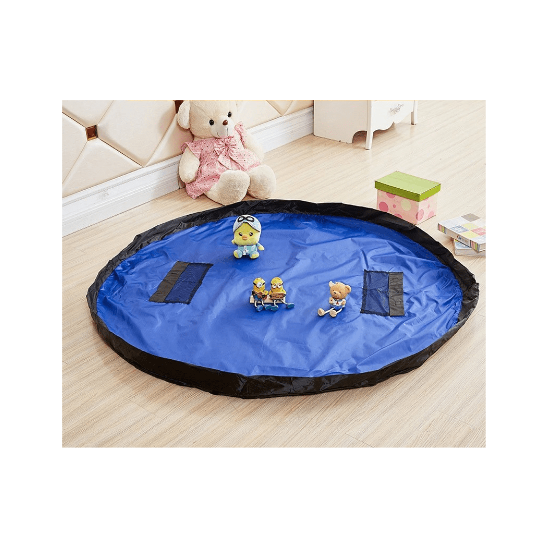 Sac de rangement portable pour jouets de bébé – Tissu Oxford double couche imperméable avec cordon de serrage pour ranger les blocs de construction et les jouets