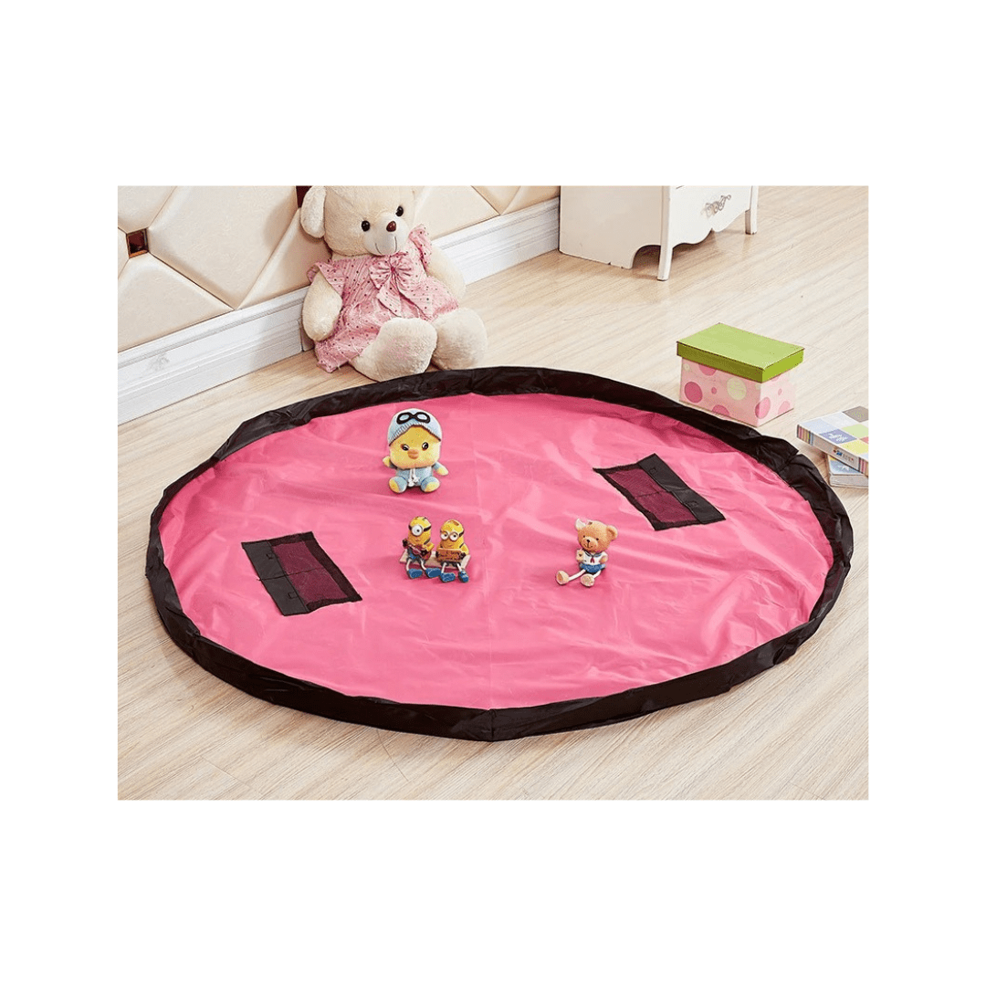 Sac de rangement portable pour jouets de bébé – Tissu Oxford double couche imperméable avec cordon de serrage pour ranger les blocs de construction et les jouets