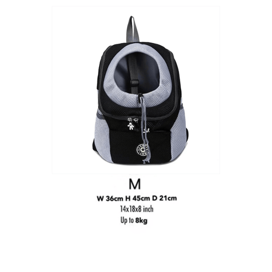 New Double Shoulder Portable Pet Dog Carrier Backpack Travel & Outdoor Mesh Front Bag for Dogs