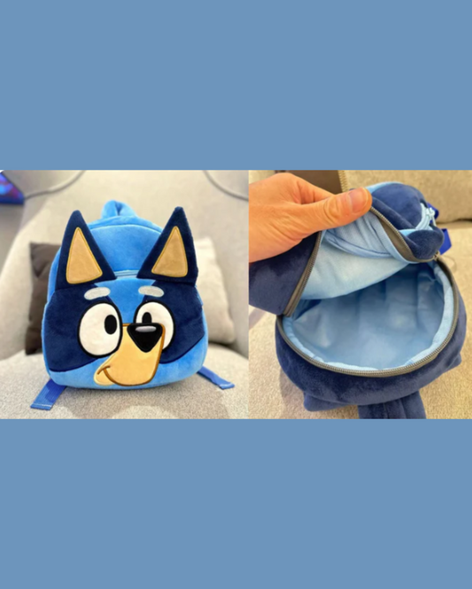 Bluey Cartoon Kids Backpack – Moose Bluey Kindergarten School Bag for Children | Picnic, Travel & Snack Bag | Gift for Boys & Girls