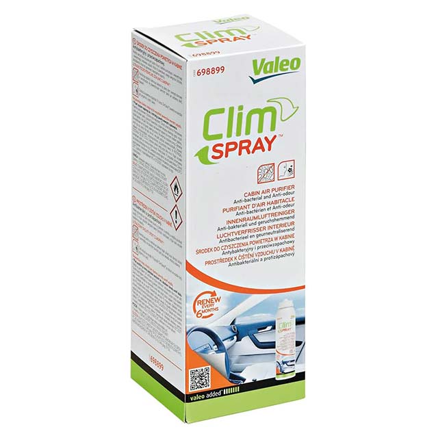 VALEO 698899 Premium Air Conditioning Cleaner &amp; Disinfectant – Boost Automotive A/C Performance &amp; Eliminate Odors