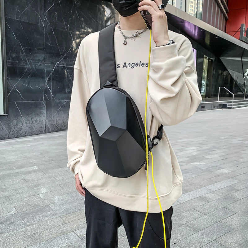 حقيبة كتف رجالية مقاومة للماء من VC Streetwear (EGB251)