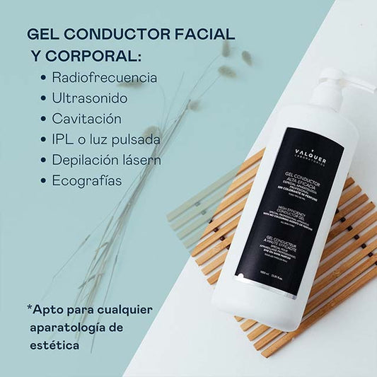 Valquer Profesional D’Bullón 1000 ml Conductive Body Gel for Aesthetic Treatments – Premium Salon &amp; Spa Skincare Solution