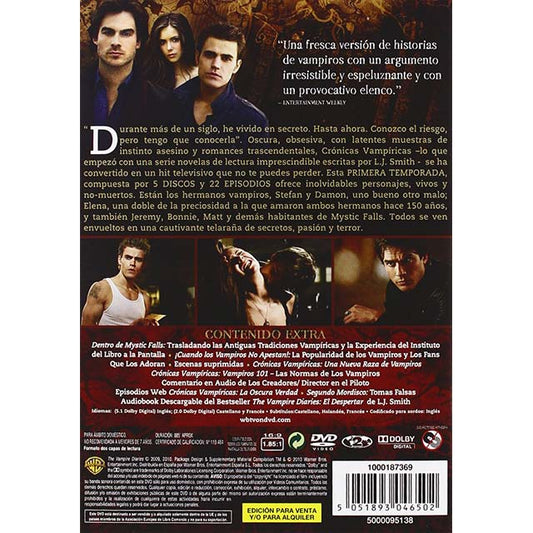 Vampire Diaries Season 1 DVD – 2011 Import Movie | European Format (Zone 2) TV Series